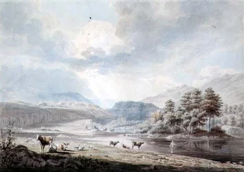 Lac parmi les collines