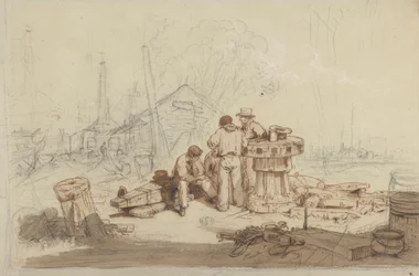 Étude de pêcheurs et d