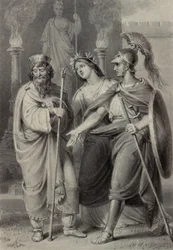 Guerrier accompagné d