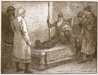 La mort de Siward, illustration de 