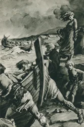 Les Vikings qui ont navigué depuis les fjords de Norvège et ont découvert l