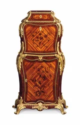 Petit secrétaire à abattant, vers 1860