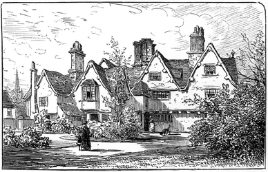 La maison du Dr John Hall, Stratford-upon-Avon, Warwickshire, 1885
