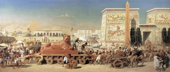 Israël en Egypte en 1867 (huile sur toile)