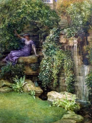 "La Princesse et la grenouille" Rencontre dans un jardin romantique d