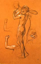 Étude pour Peurs oisives (II), 1893