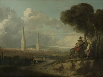 Coventry depuis Hillfields, c.1807