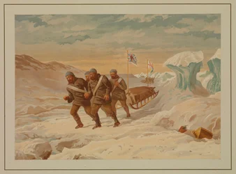 Croquis polaires. Retour au navire après une tentative infructueuse de trouver le pôle Nord
