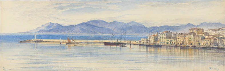 Vue du port de Cannes