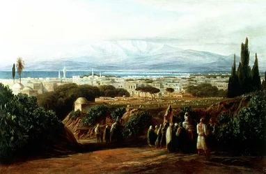 Ville avec cimetière