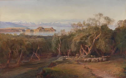 Corfou depuis Ascension, 1862