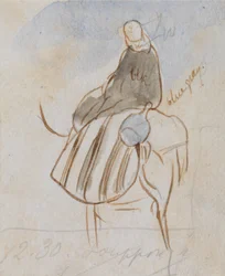 Homme égyptien sur un chameau