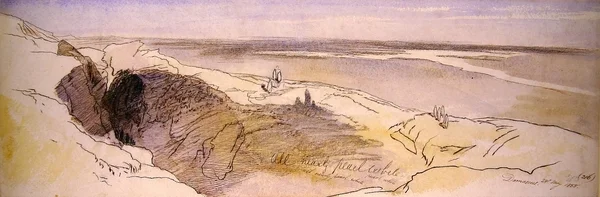 Dans le désert près de Damas