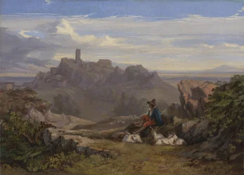 Paysage avec chevrier, vers 1842