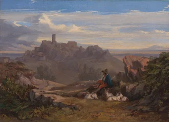 Paysage avec chevrier, vers 1842