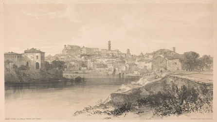 Rome vue depuis la Via della Porta San Paolo, tirée de *Vues de Rome et de ses environs*, 1841