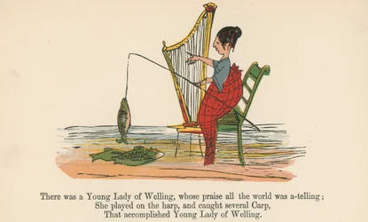 Il y avait une jeune dame de Welling, dont les louanges étaient racontées par le monde entier, tiré de 