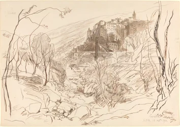 Vue de Ceriana, 1870