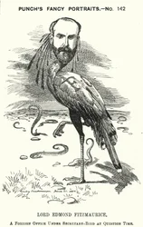 Caricature de Punch : Edmond Fitzmaurice