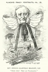 Caricature de Punch : George Granville Bradley, divin, érudit et doyen de Westminster anglais