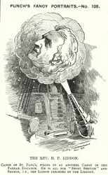 Caricature de Punch : Henry Liddon, théologien anglais