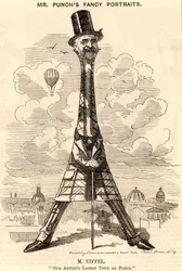 Caricature de Gustave Eiffel