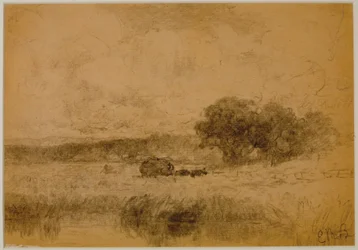 Paysage, Bois (#13) c. 1880