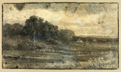 Paysage avec arbres