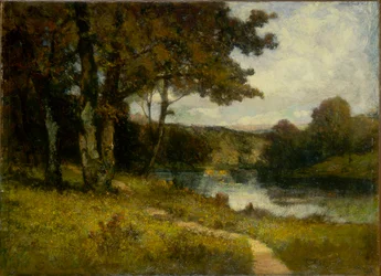 Sans titre (paysage, arbres près de la rivière)