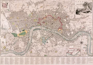 Carte de Londres, 1797