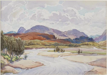 Sur la Spey, vers 1935