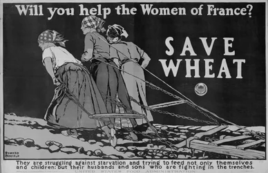 Aiderez-vous les femmes de France ? Affiche de la Première Guerre mondiale