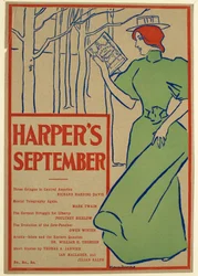 Frau liest Harper
