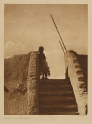 Les escaliers de la kiva - San Ildefonso