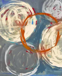 Cercles abstraits audacieux