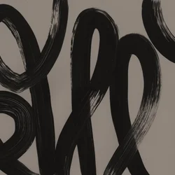 Coups de pinceau noirs dynamiques