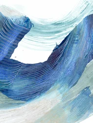 Vagues bleues ondulantes