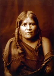 Une femme Hopi, indienne, vers 1904, photo par Edward S. Curtis