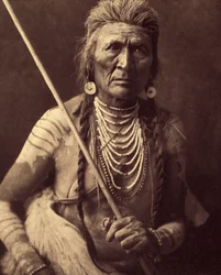 Loup, Indien Apsaroke. Photo tirée du volume 4 de l