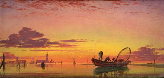 Mazzorto sur la lagune, Venise, 1864