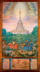 Le Temple du Saint Graal (aquarelle)