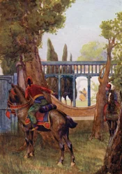 Dans le jardin, une belle dame se promenait toute seule