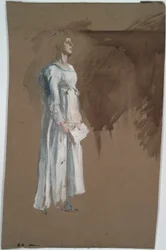 Une figure en tenue classique