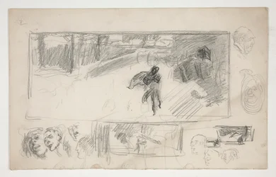 Croquis divers (recto); Croquis d