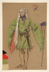 Bushy, croquis de costume pour Richard II