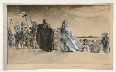 Entrée de Thésée, illustration pour l