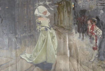 Étude de figure, possiblement pour Margaret et Faust