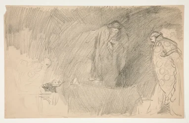 Figure en repos, croquis pour une pièce de Shakespeare non identifiée