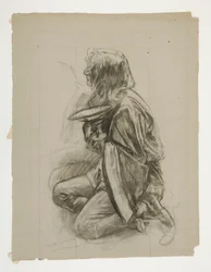 Étude de figure pour le roi Arthur