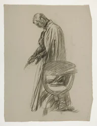 Étude de figure pour le roi Arthur